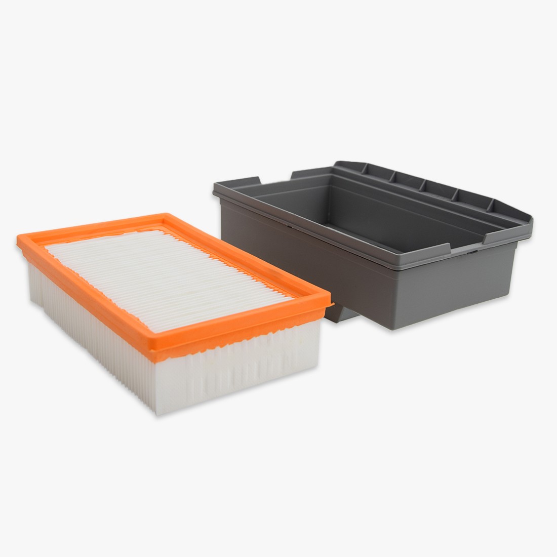 Flachfaltenfilter PES mit Rahmen